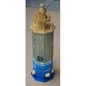 Ξύλινος Φάρος για μια φιάλη ποτού